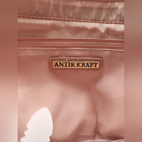 Antik Kraft Woven Pink Crossbody/double Handle Handbag - Picture 6 of 7